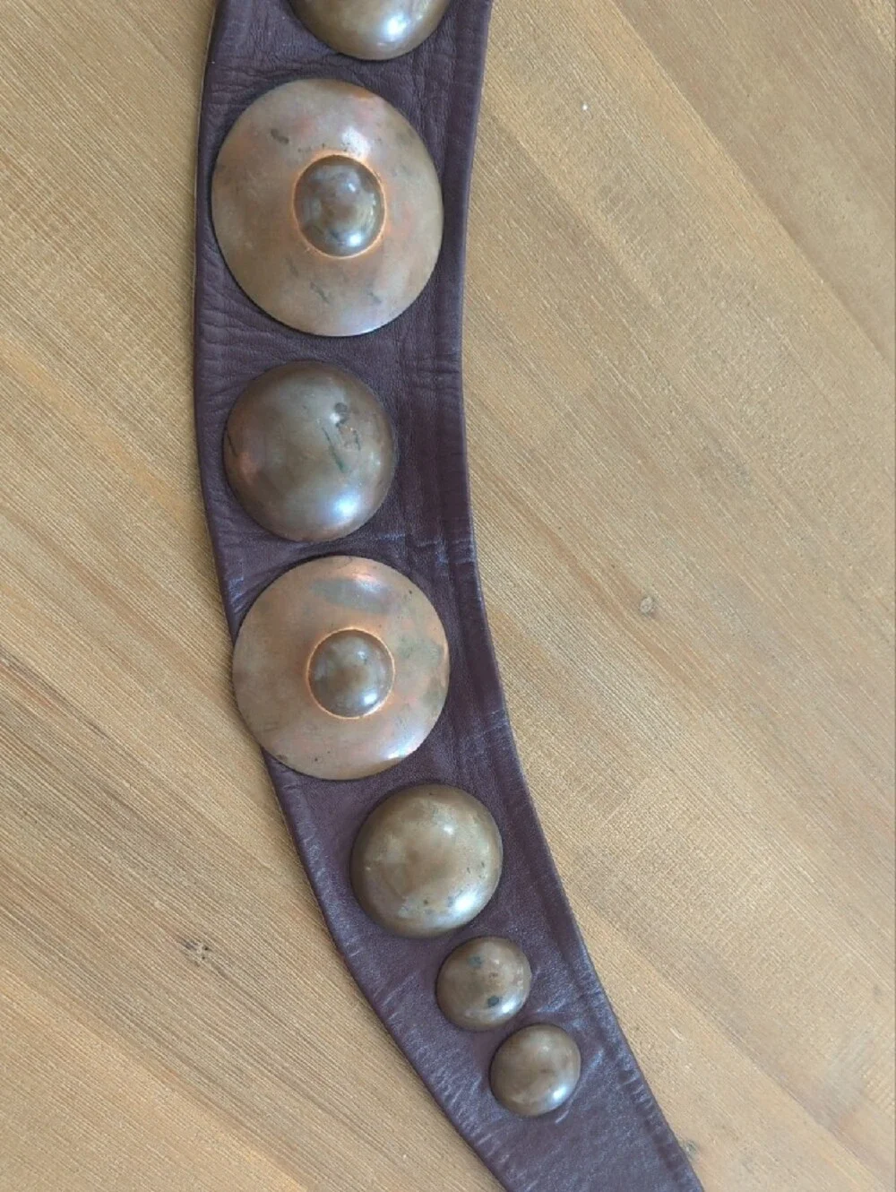 Brown Belt with Metal Stud Accents